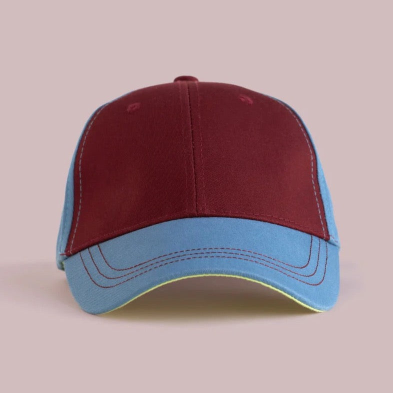 Cap aubergine / stone blue